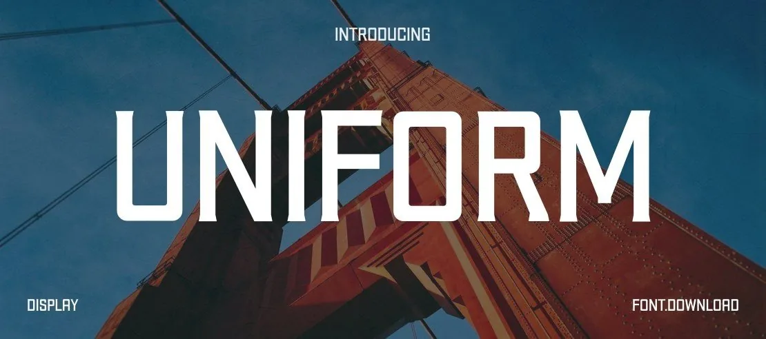 Uniform Font Family font önizleme