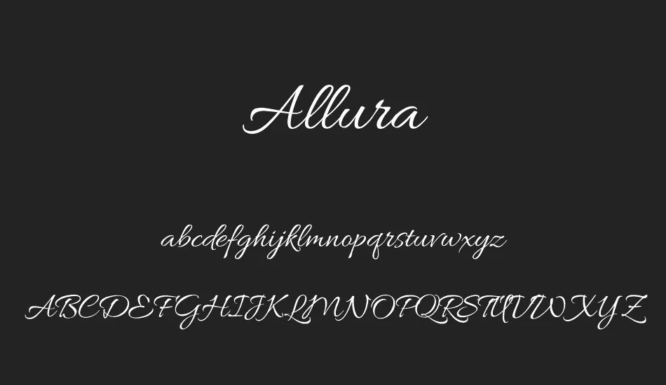 Allura Font Family font önizleme