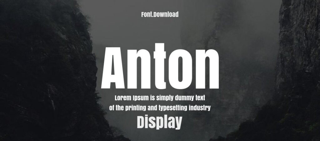 Anton Font Family