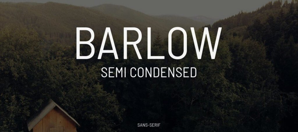 Barlow Semi Condensed Font Family