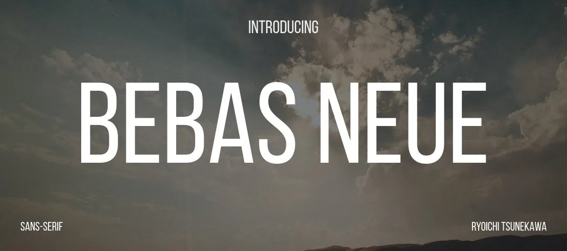 Bebas Neue Font Family font önizleme