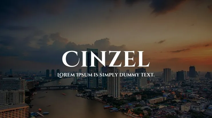 Cinzel Font Family font önizleme