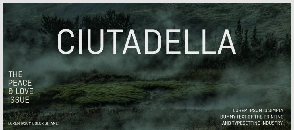 Ciutadella Font Family