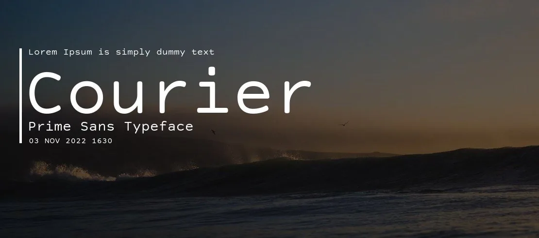 Courier Prime Font Family font önizleme