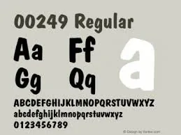 00249 Font font önizleme