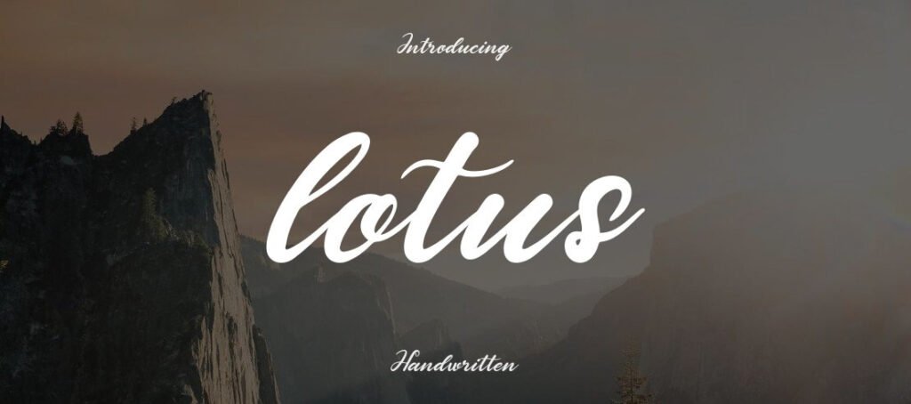 Lotus Font Family