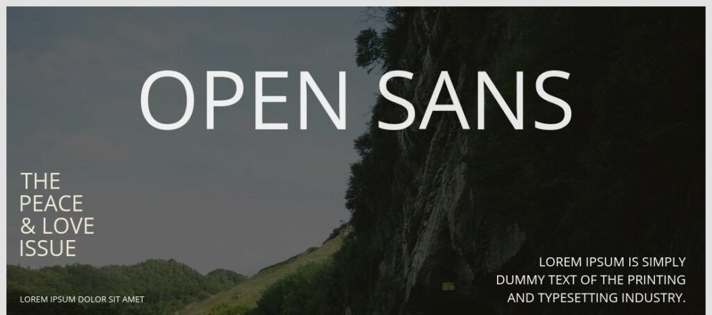 Open Sans Font Family