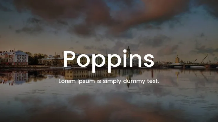 Poppins Font Family font önizleme
