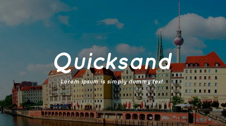 Quicksand Font Family font önizleme