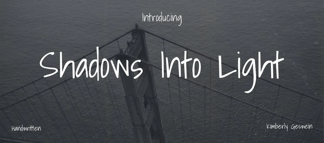 Shadows Into Light Font Family font önizleme