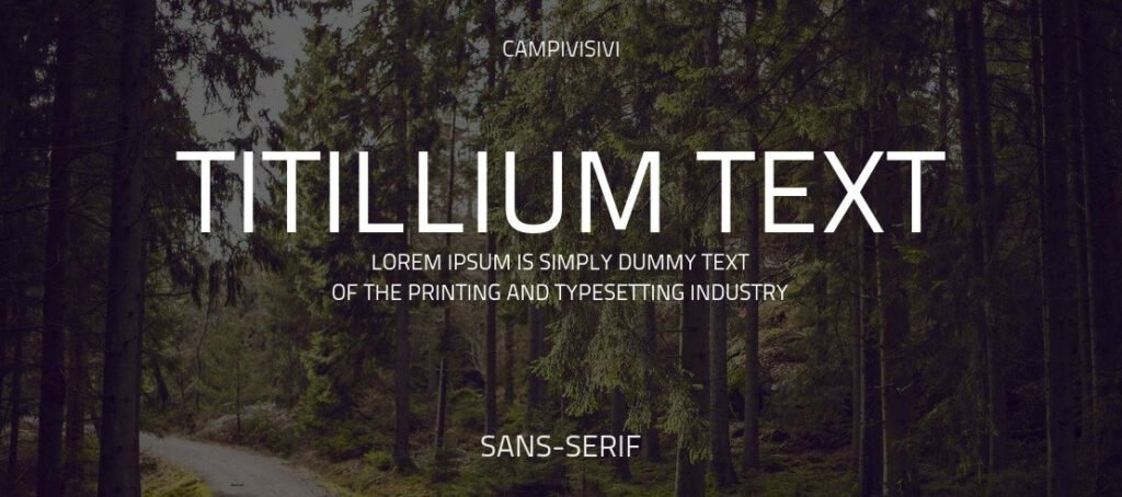 Titillium Font Family